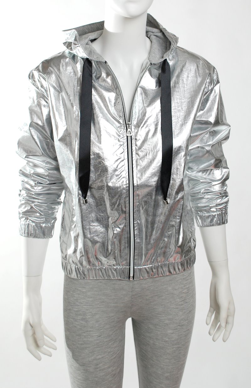 Zipper shiny jacket
